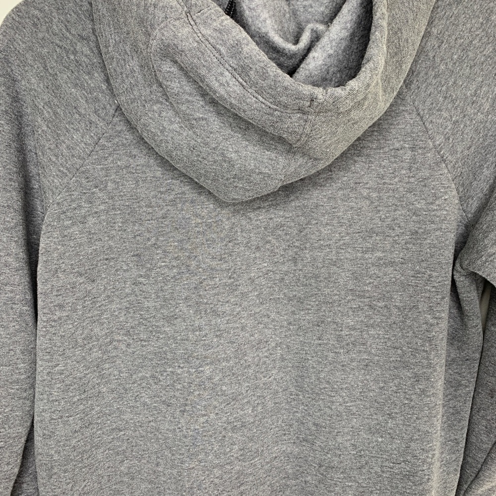 Under Armour Loose Size Small Womens Funnel Neck Hoodie Gray Large Decal - Picture 6 of 10